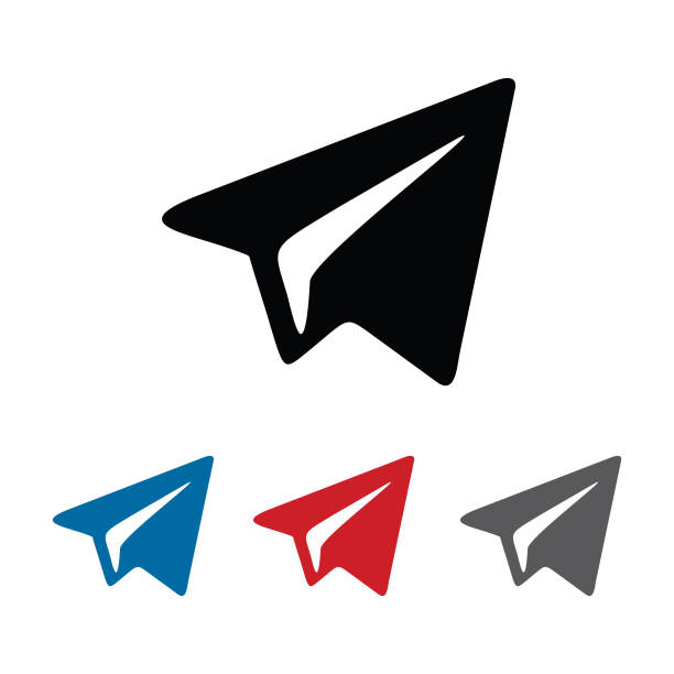 telegram icon logo telegram icon logo logo mail stock illustrations