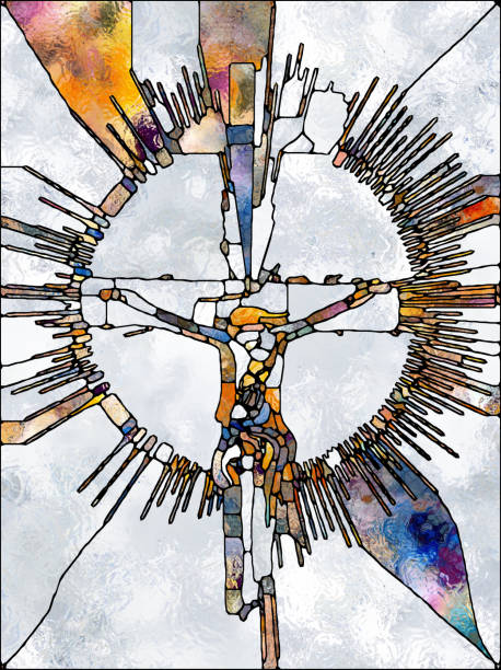 Church Window Patterns Vector 4,000+ Stained Glass Jesus Christ Church Vertical Stock Photos and ...