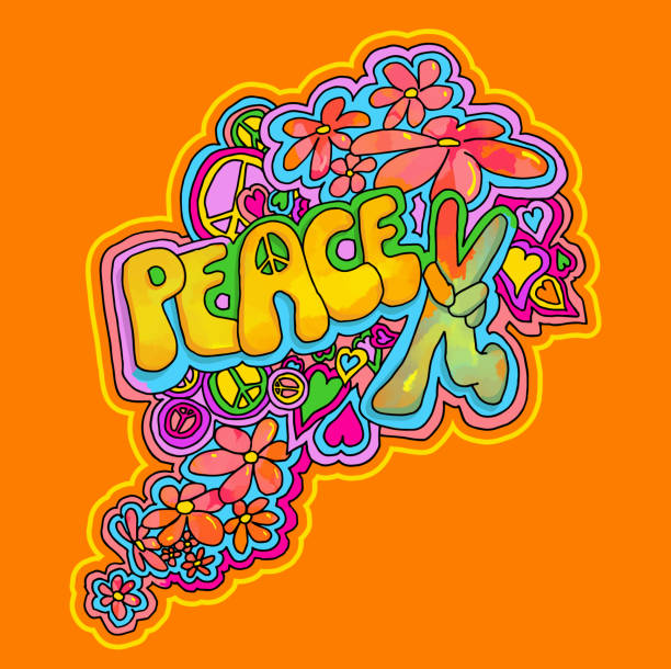 Catch Peace Catch Peace woodstock stock illustrations