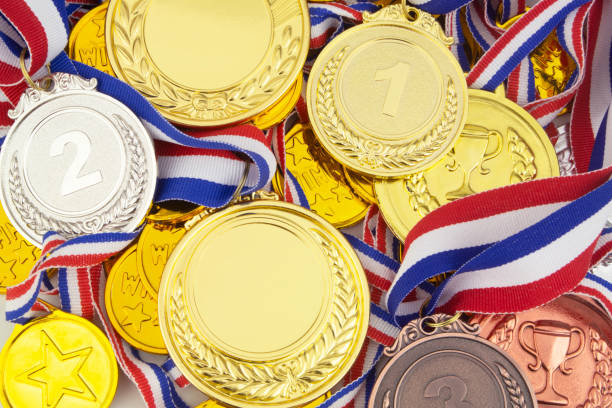istock Gold, silver and bronze medals 1273572739