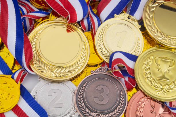 istock Gold, silver and bronze medals 1273572742