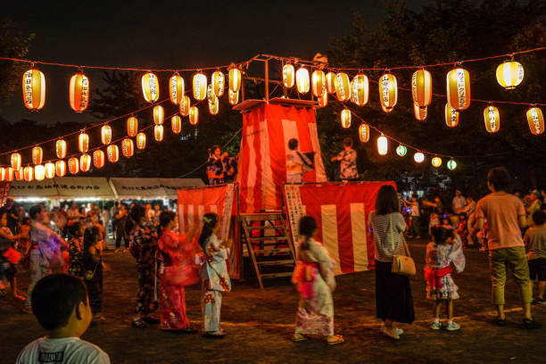 盆踊りは夏祭りのイメージ - 七夕 ストックフォトと画像