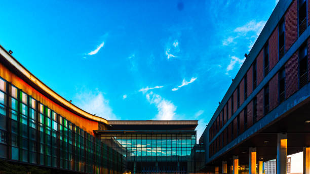 istock modern building in city with blue skies 1273579284