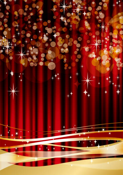 istock It is a luxurious gold curtain with a classic image such as Christmas and concerts. 1273580025
