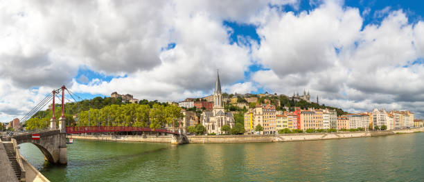 istock Footbridge in Lyon, France 1273585154