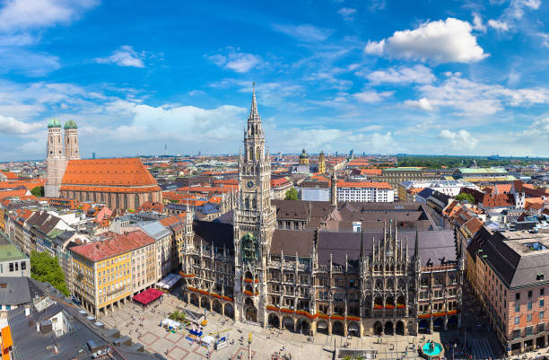 istock Panoramic view of Munich, Germany 1273585420