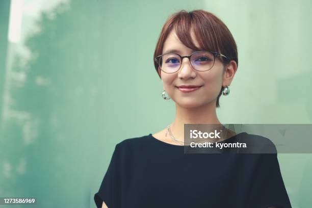 Portrait Of Young Business Woman Wearing Smart Casual Clothes Stock Photo - Download Image Now