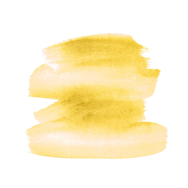 istock Golden texture. Gold paint brush 1273594415