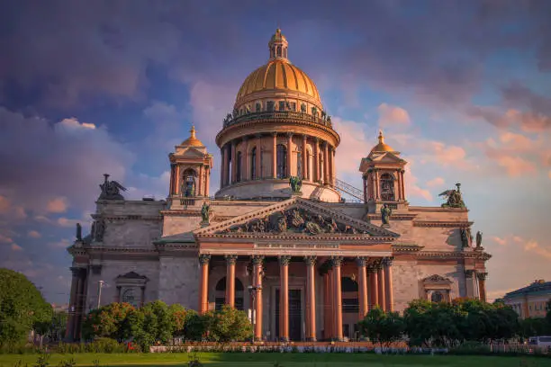 Saint Isaac's Cathedral. The largest Orthodox church in St. Petersburg.