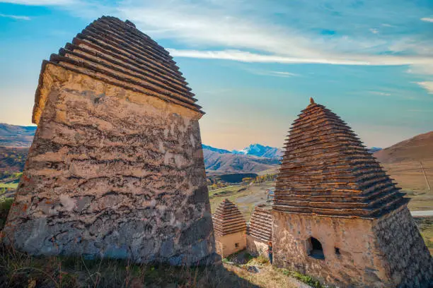 Photo of Dargavs is the city of the dead. Medieval necropolis in the Caucasus Mountains