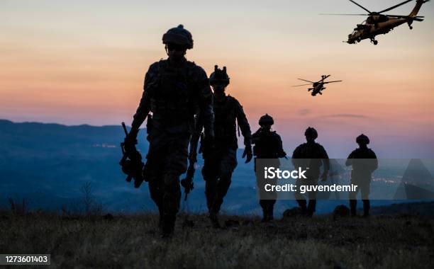 Military Mission At Twilight Stock Photo - Download Image Now - War, Military, Armed Forces