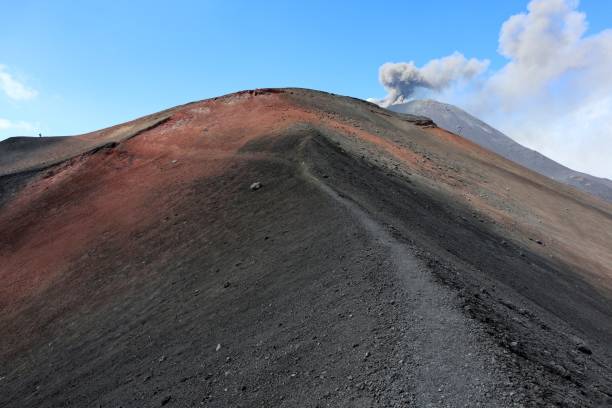 istock Etna - Path on the edge of Barbagallo Crater 1273601871