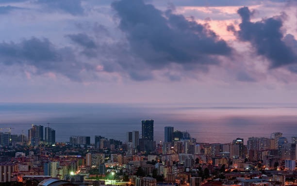 istock Batumi cityscape in Georgia at evening 1273602583