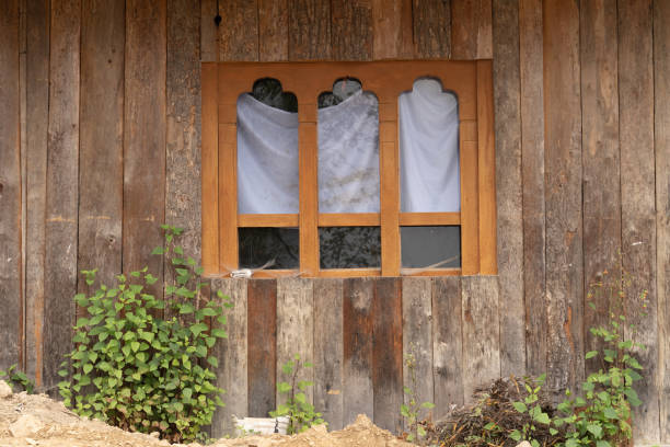 istock wooden wall of restaurant 1273602863