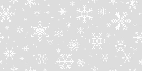 Snowflake Seamless Background. Pixel Perfect Christmas Pattern.