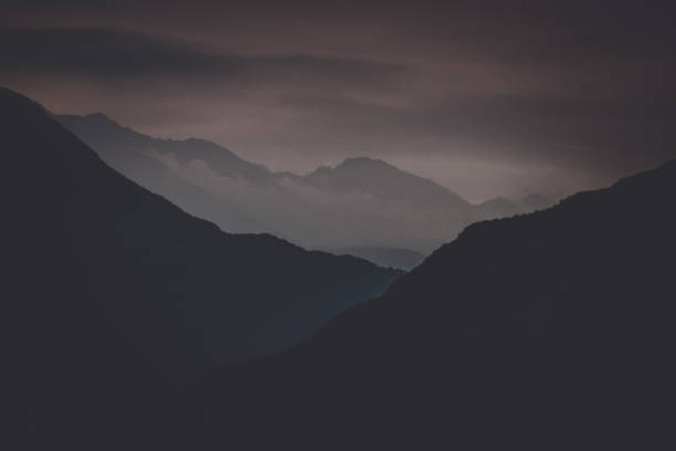 istock Sunset in the alpine valley 1273604745