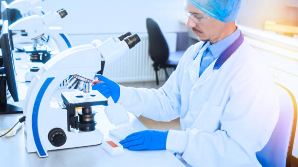 istock Cytological and morphological examination in the laboratory 1273606189