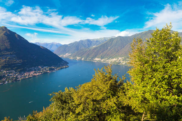istock Panoramic view of lake Como in Italy 1273608085