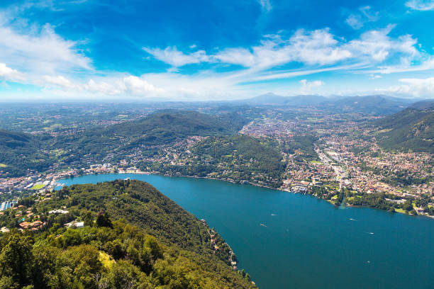 istock Panoramic view of lake Como in Italy 1273608098
