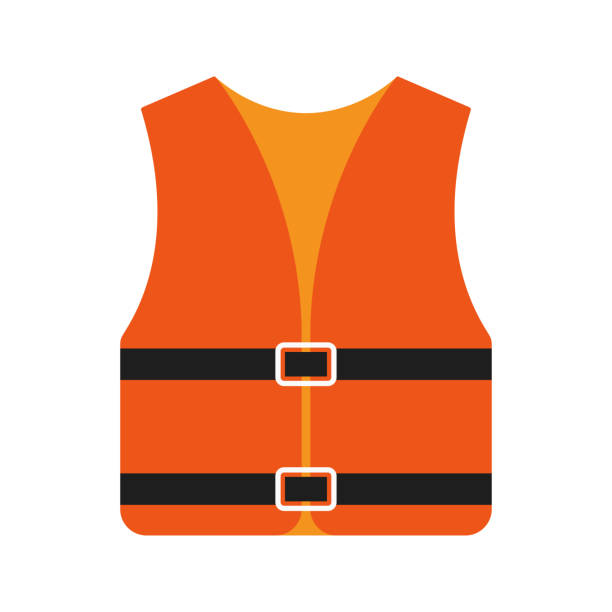ikona kamizelki ratunkowej - buoy safety rescue rubber stock illustrations