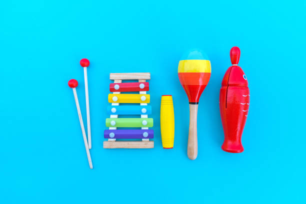 istock Montessori material musical instrument. Education at home. 1273645191