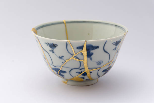 istock Kintsugi Japanese antique ceramic bowl 1273649383