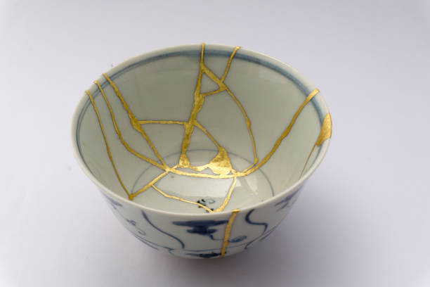 istock Kintsugi Japanese antique ceramic bowl 1273649438