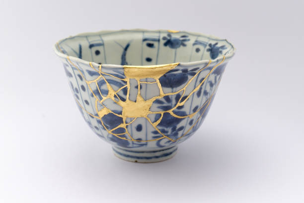 istock Kintsugi Japanese antique ceramic bowl 1273649439