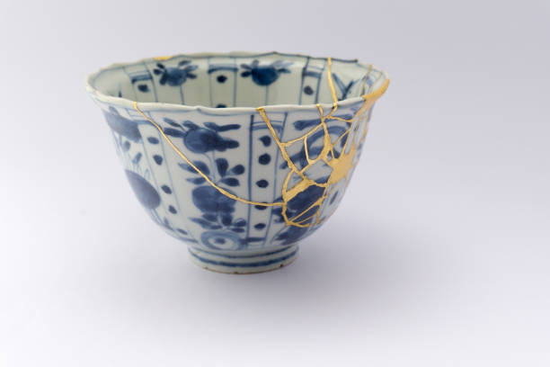 istock Kintsugi Japanese antique ceramic bowl 1273649461