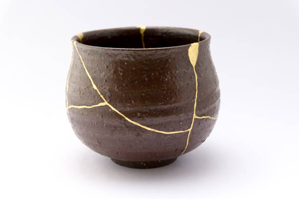 istock Kintsugi Japanese antique ceramic bowl 1273649482