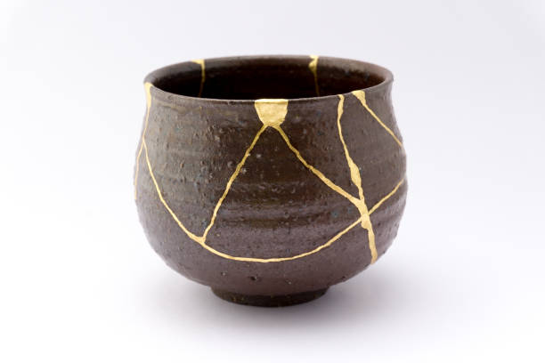 istock Kintsugi Japanese antique ceramic bowl 1273649489