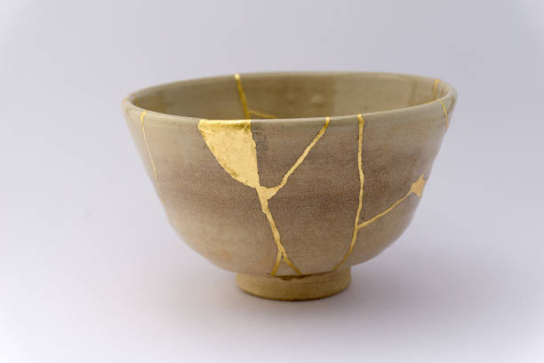 istock Kintsugi Japanese antique ceramic bowl 1273649547