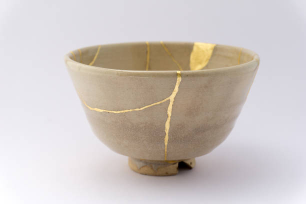 istock Kintsugi Japanese antique ceramic bowl 1273649553