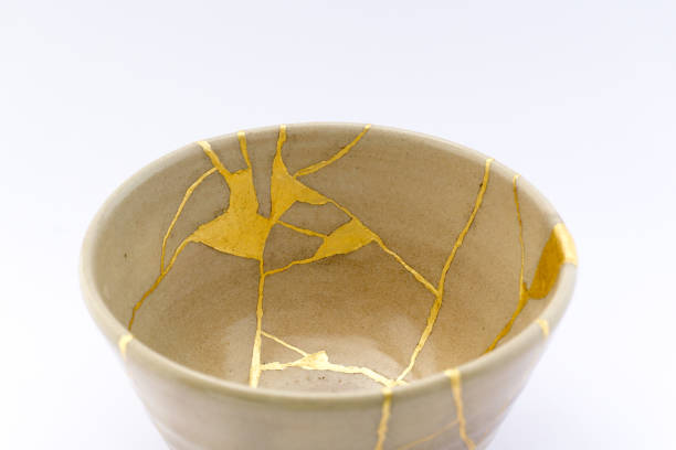 istock Kintsugi Japanese antique ceramic bowl 1273649571
