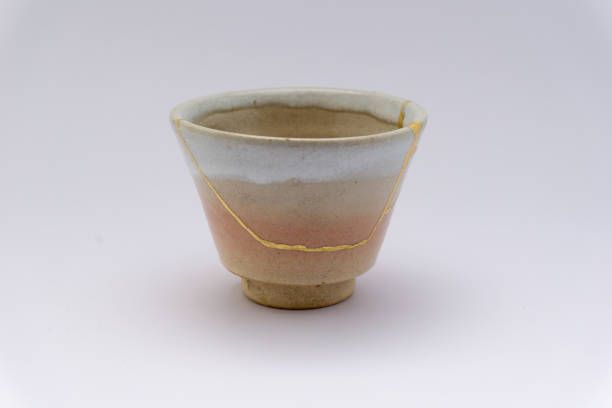 istock Kintsugi Japanese antique ceramic cup 1273649575