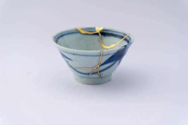 istock Kintsugi Japanese antique ceramic cup 1273649602