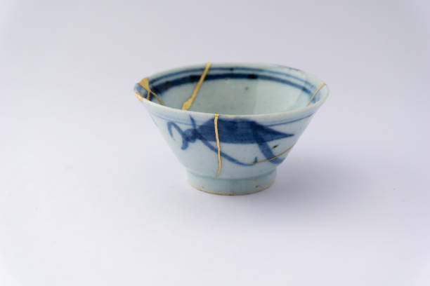 istock Kintsugi Japanese antique ceramic cup 1273649610