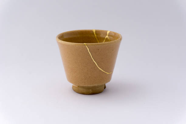 istock Kintsugi Japanese antique ceramic cup 1273649625