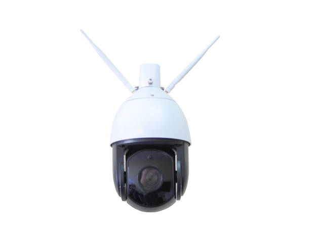 istock Video Surveillance Camera. Isolated image of a video surveillance camera. CCTV. 1273658677
