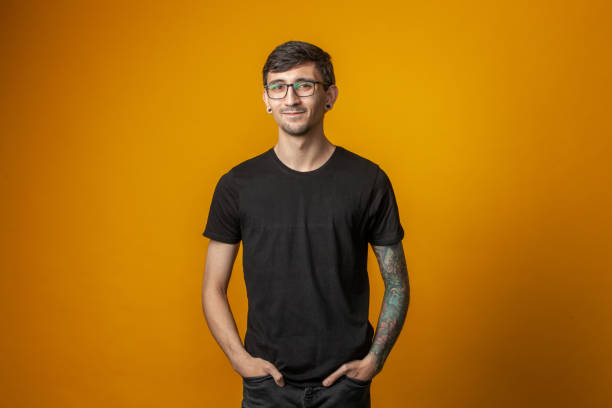 Studio portrait of a 25 year old man