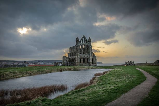 istock Whitby Abbey Ruins at sunset 1273671661