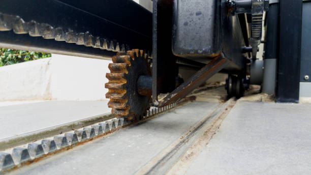 istock Cog wheels , that controls the opening and closing gates 1273680049