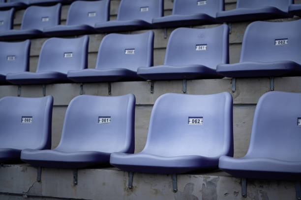 istock Sport seating chair in row / background pattern. 1273686600