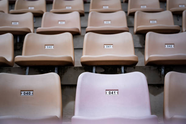 istock Sport seating chair in row / background pattern. 1273686605