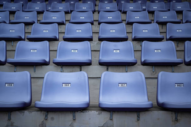 istock Sport seating chair in row / background pattern. 1273686617
