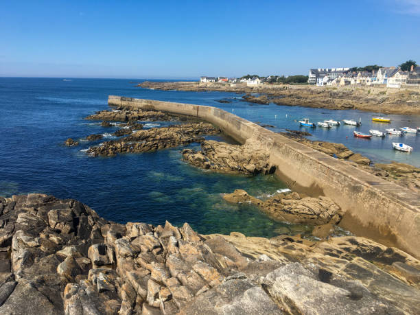 istock Beautiful french coastline under blue sky - Britain 1273694968