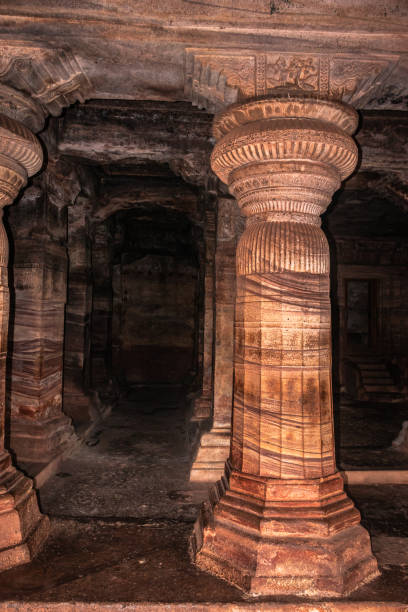 istock badami cave temple interior pillars stone art in detail 1273695109