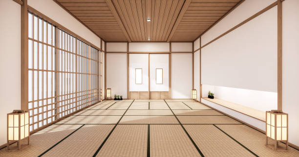 istock japan interior design,modern living room. 3d illustration, 3d rendering 1273706081
