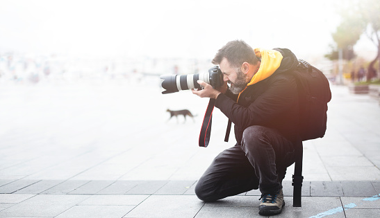 Portrait of Street Photographer In City