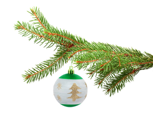 istock Branch with a Christmas toy 1273711852